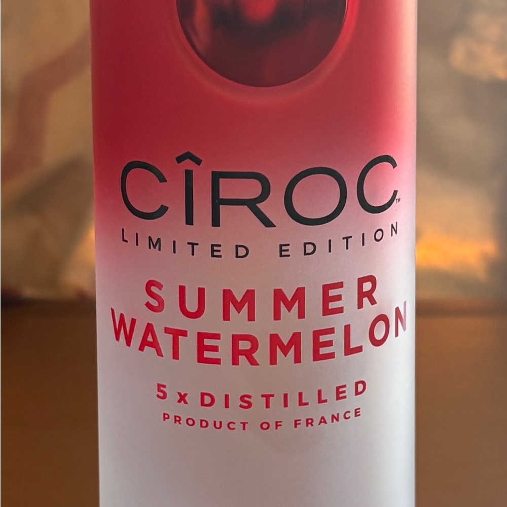 CIROC Summer Watermelon Vodka Frosted Glass Empty Bottle 750ml Limited Edition